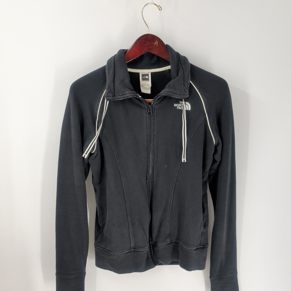 Vintage The North Face‎ Outdoor Hiking Long Sleeve Full Zip Jacket Black Size S